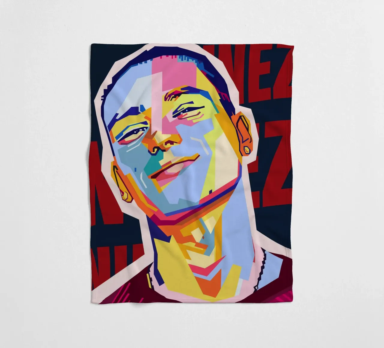 Darwin Núñez Style WPAP coperta in pile da KP Artwork
