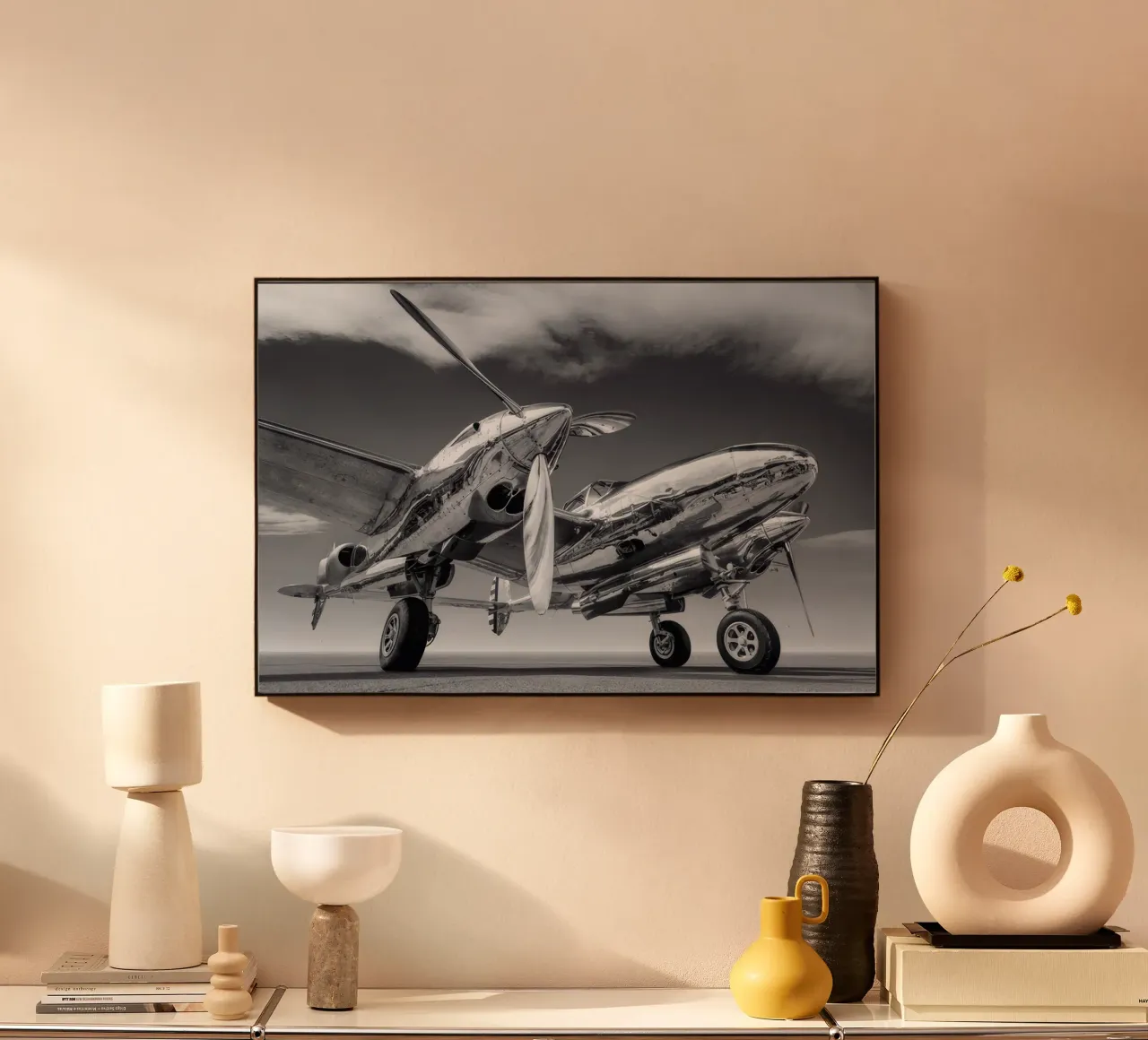 la p38 plexiglass da BLACK WITH WHITE