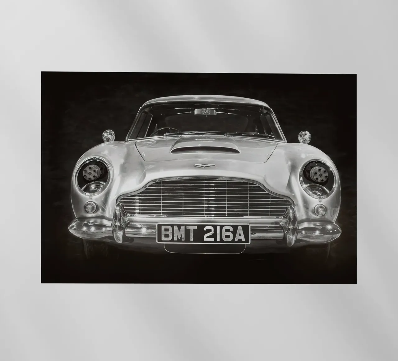 Aston Martin DB5 James Bond 007 pellicola backlit da BLACK WITH WHITE