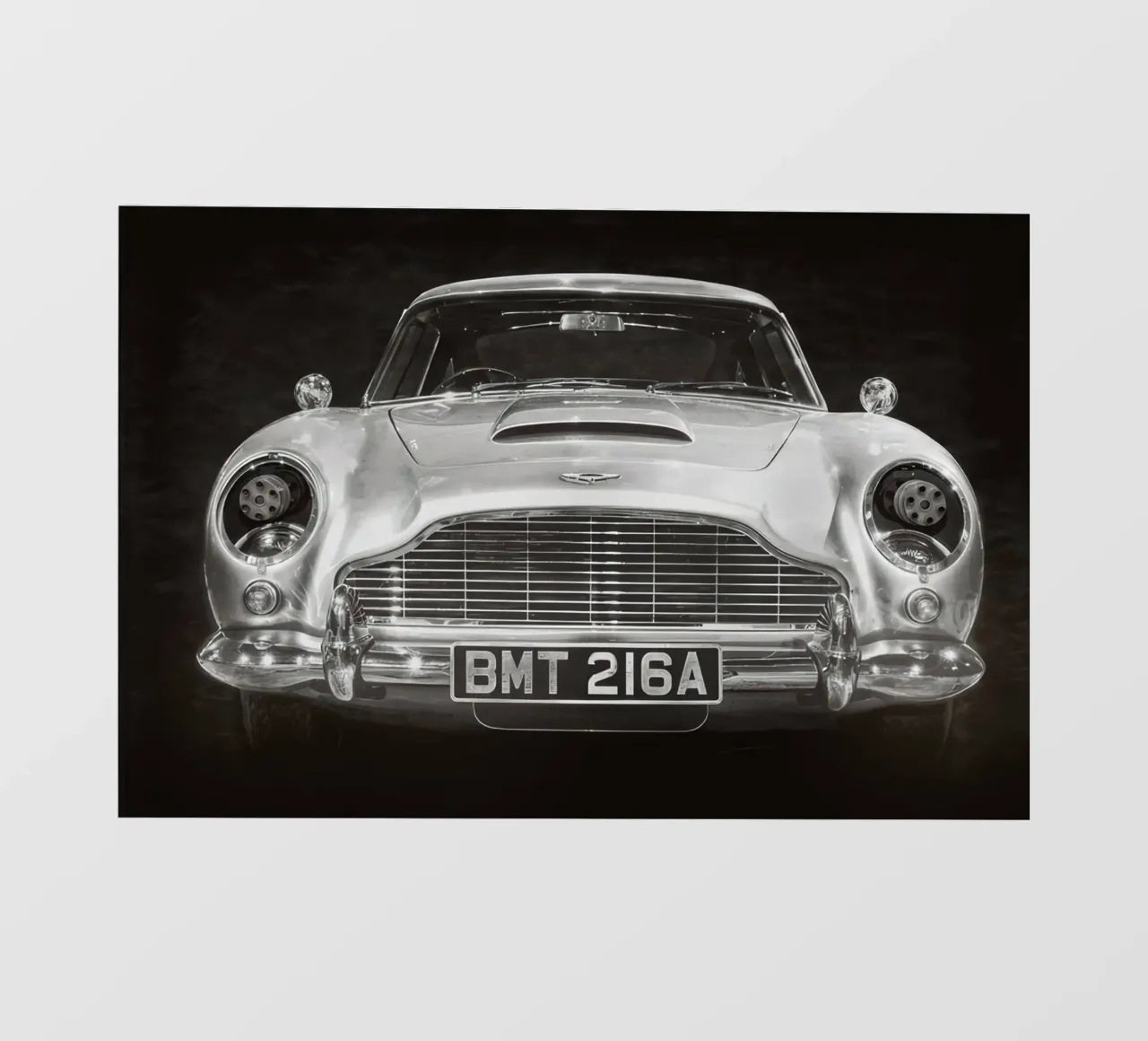 Aston Martin DB5 James Bond 007 pellicola backlit da BLACK WITH WHITE
