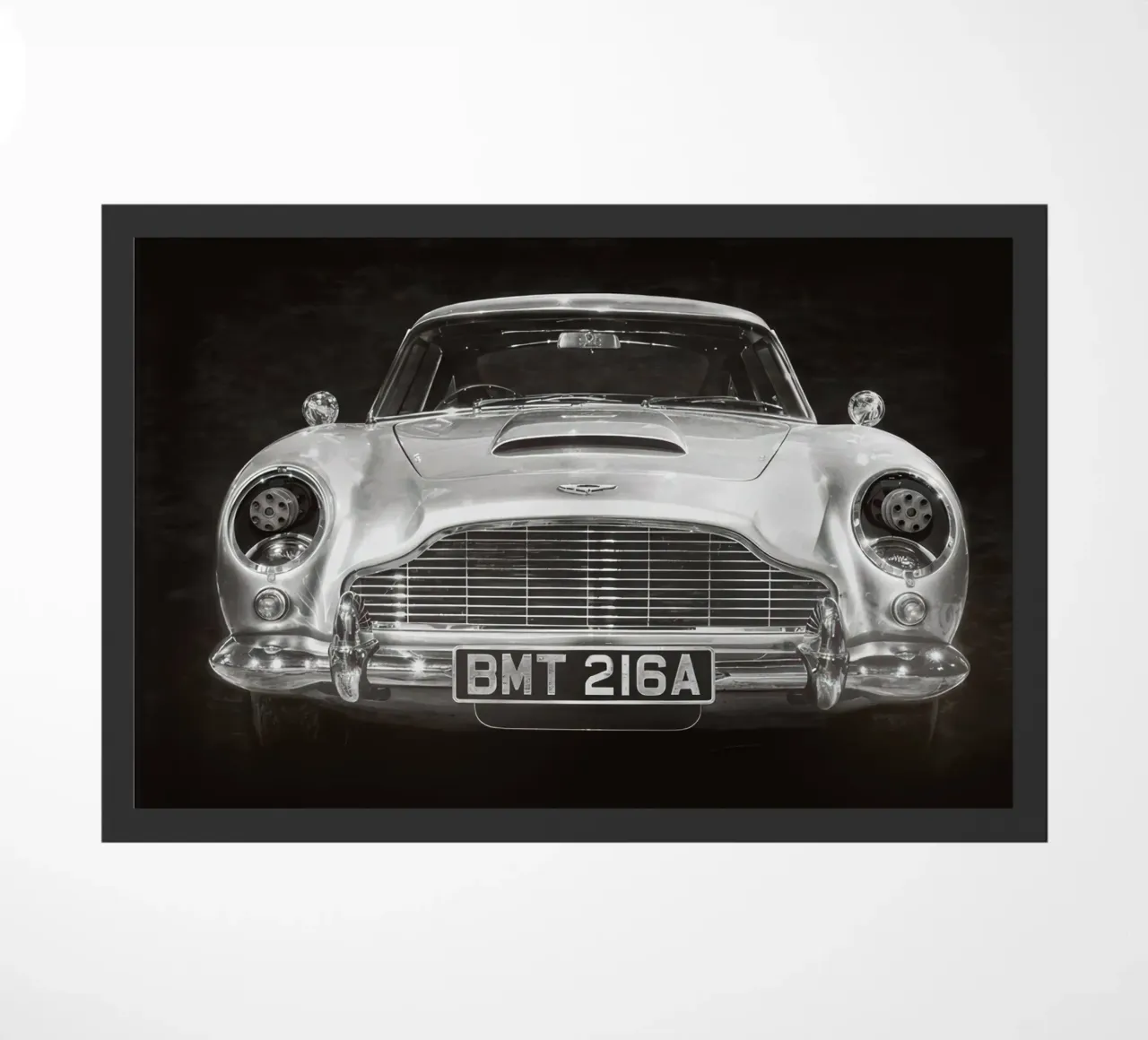 Aston Martin DB5 James Bond 007 zerbino da BLACK WITH WHITE