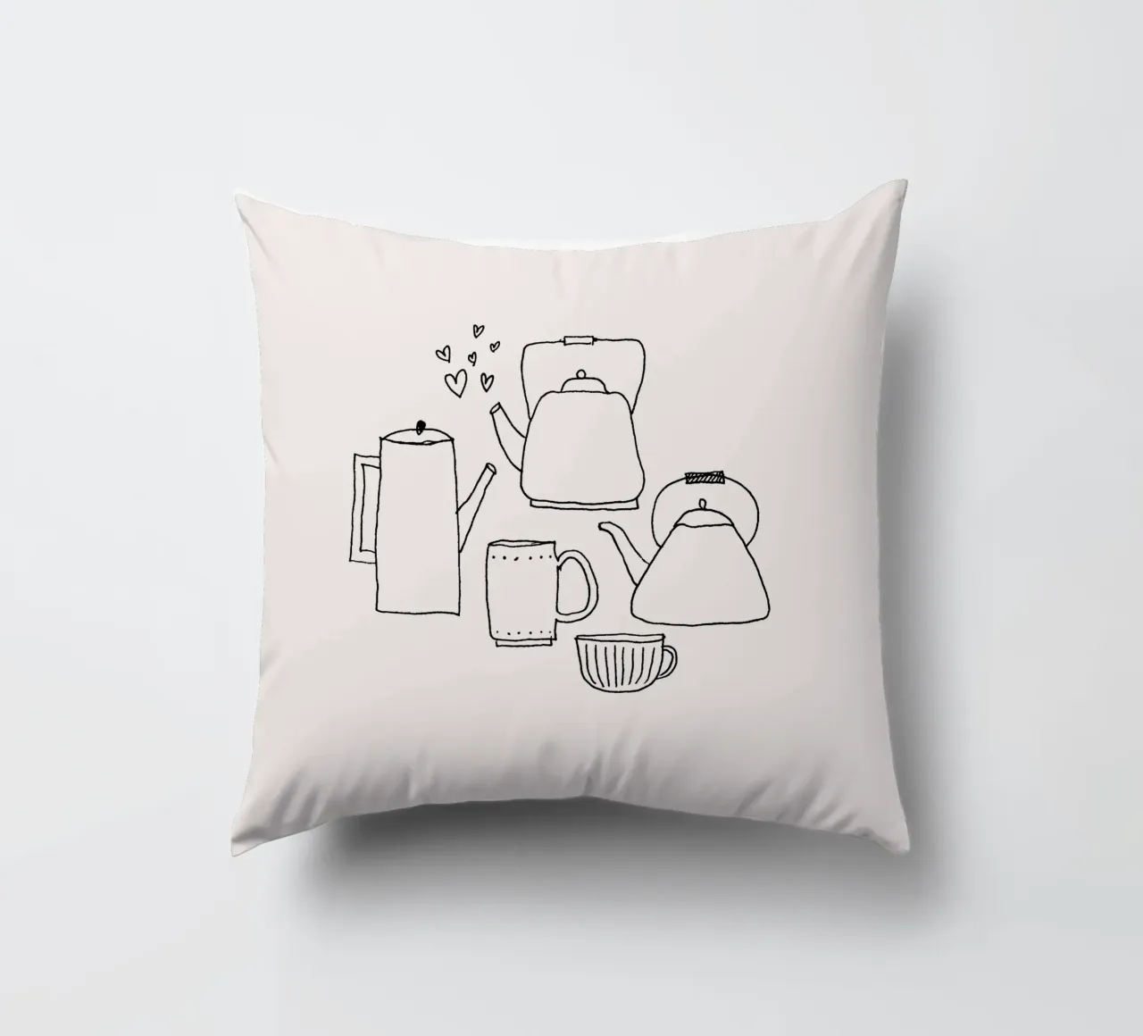 Drink something hot & handle it cuscino da studio stine