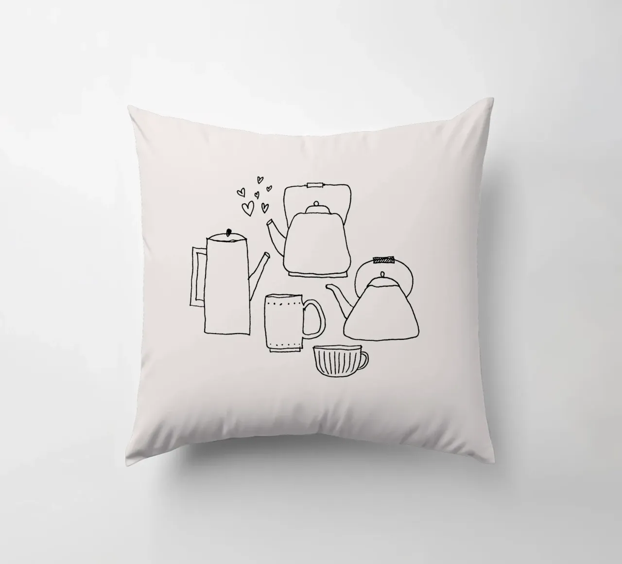 Drink something hot & handle it cuscino da studio stine