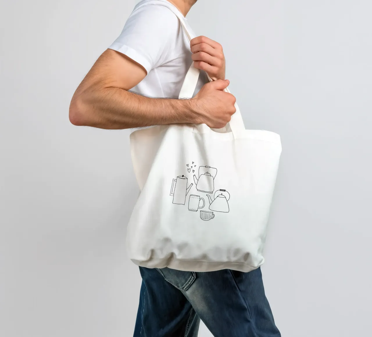 Drink something hot & handle it borsa in juta da studio stine