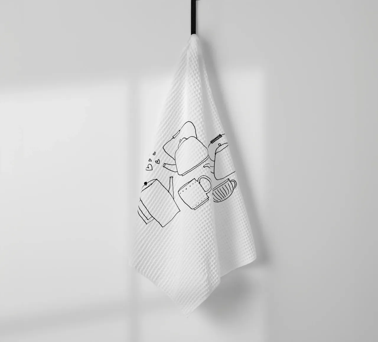 Drink something hot & handle it canovaccio da cucina da studio stine