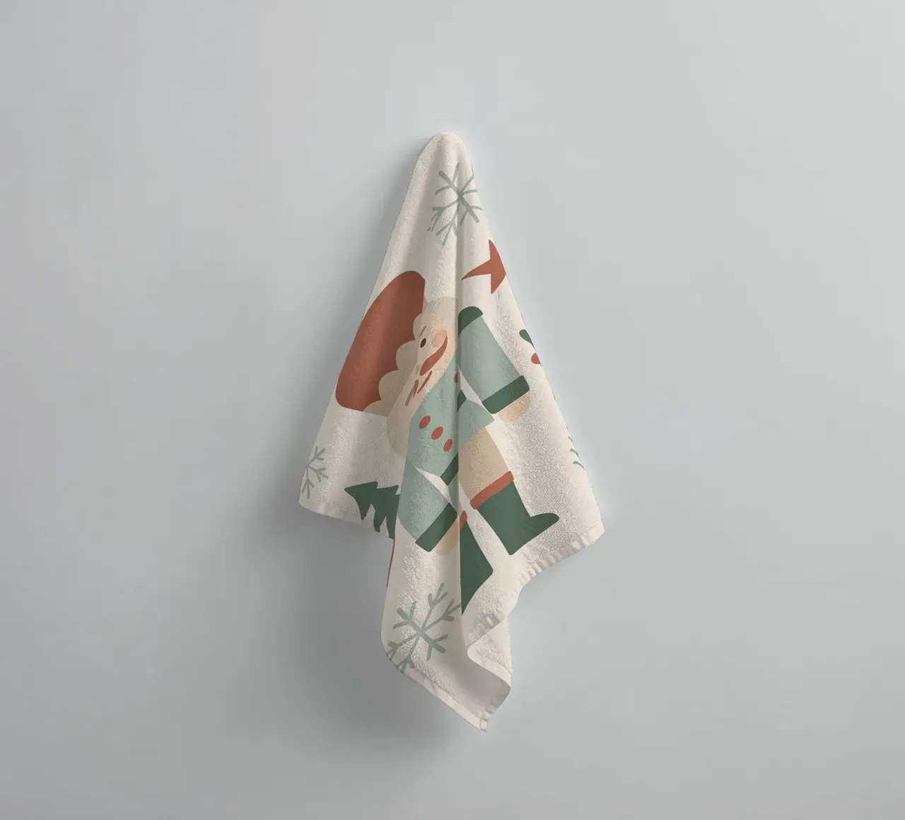 Scandinavian Nutcracker Charm towel by Nordic Noel Studio
