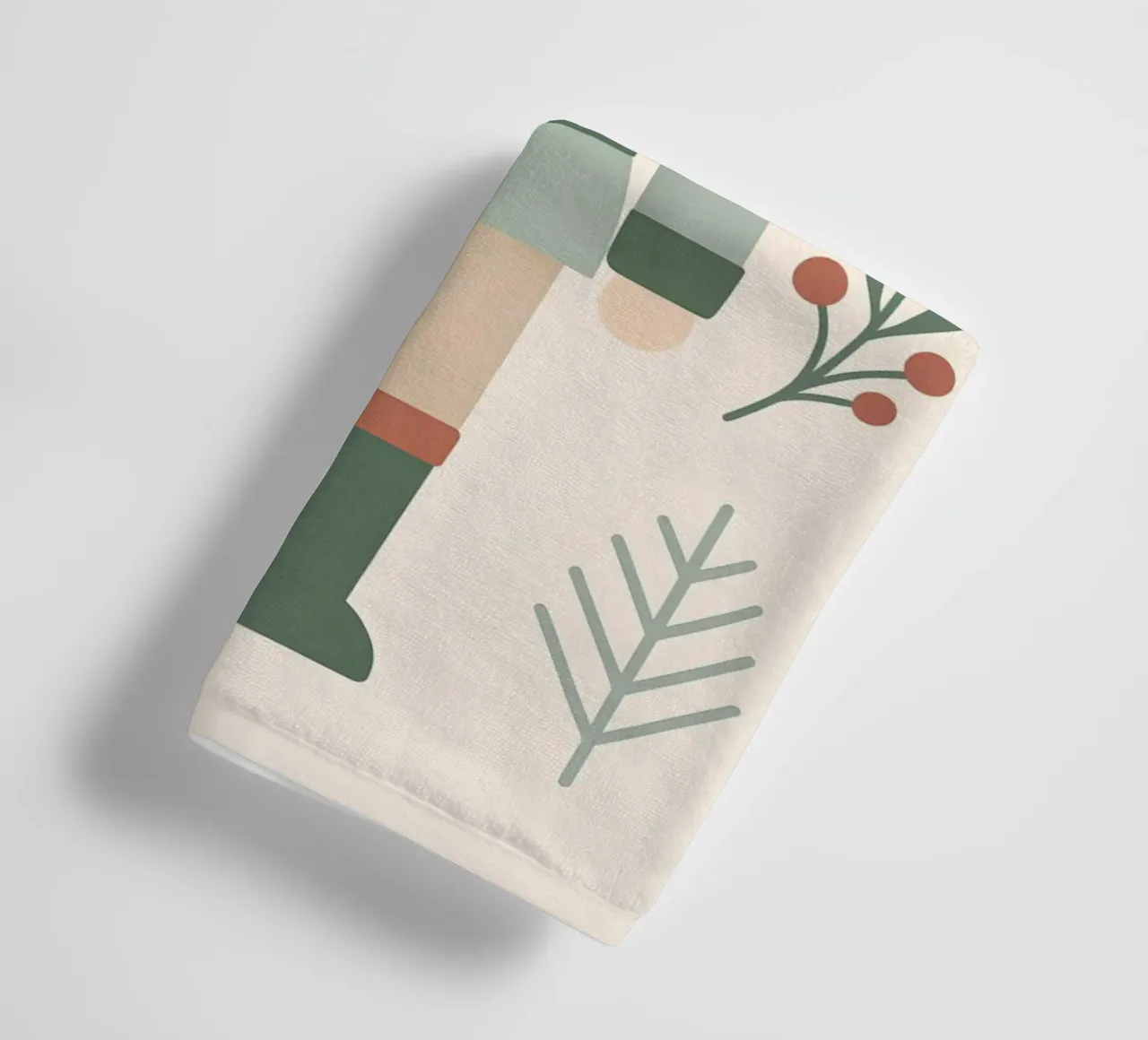 Scandinavian Nutcracker Charm towel by Nordic Noel Studio