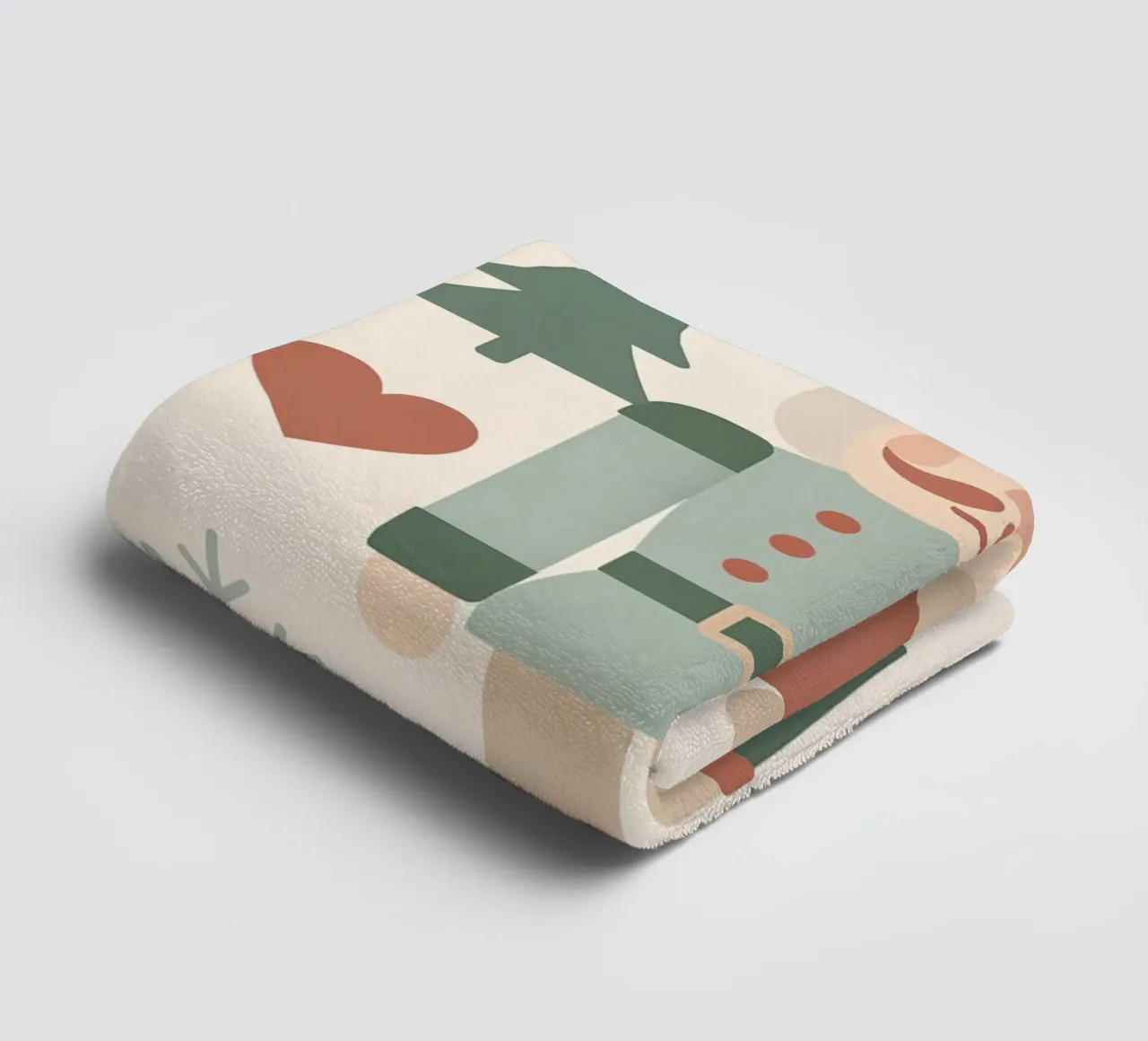 Scandinavian Nutcracker Charm towel by Nordic Noel Studio