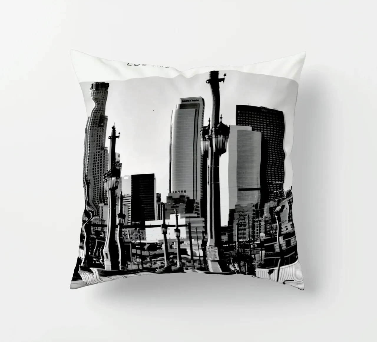 Los Angeles B&W cuscino da In Full Color