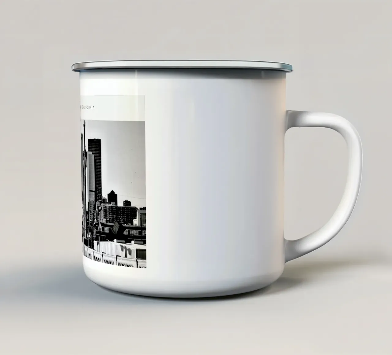 Los Angeles B&W tazza in smalto da In Full Color