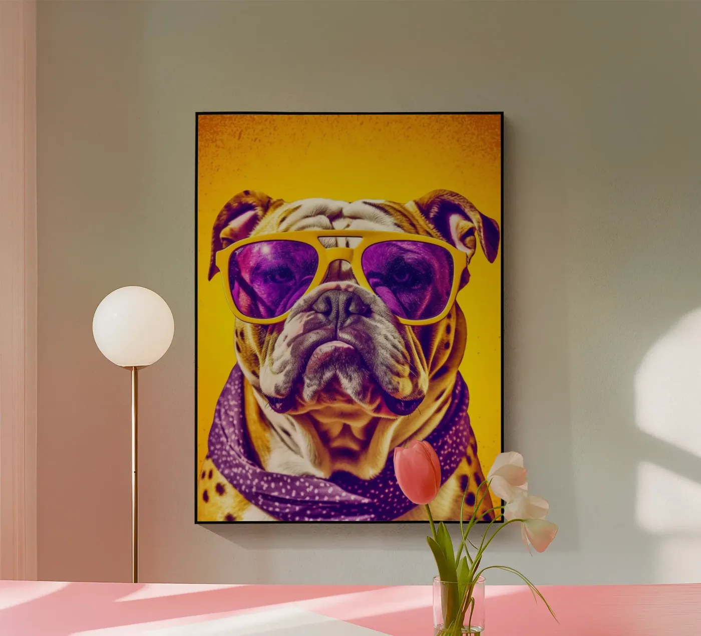 Bulldog plexiglass da Artsy Bessy