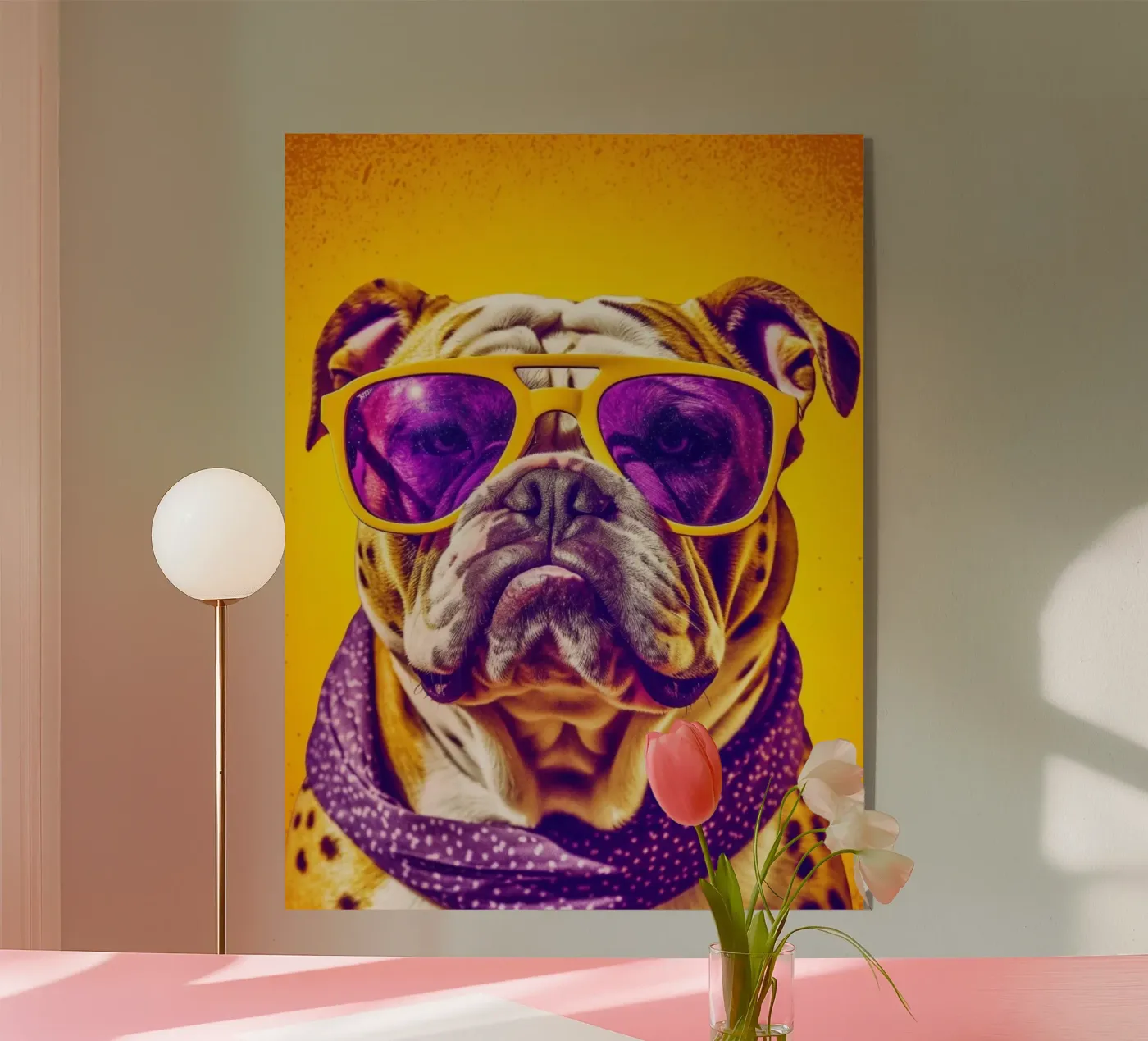 Bulldog plexiglass da Artsy Bessy