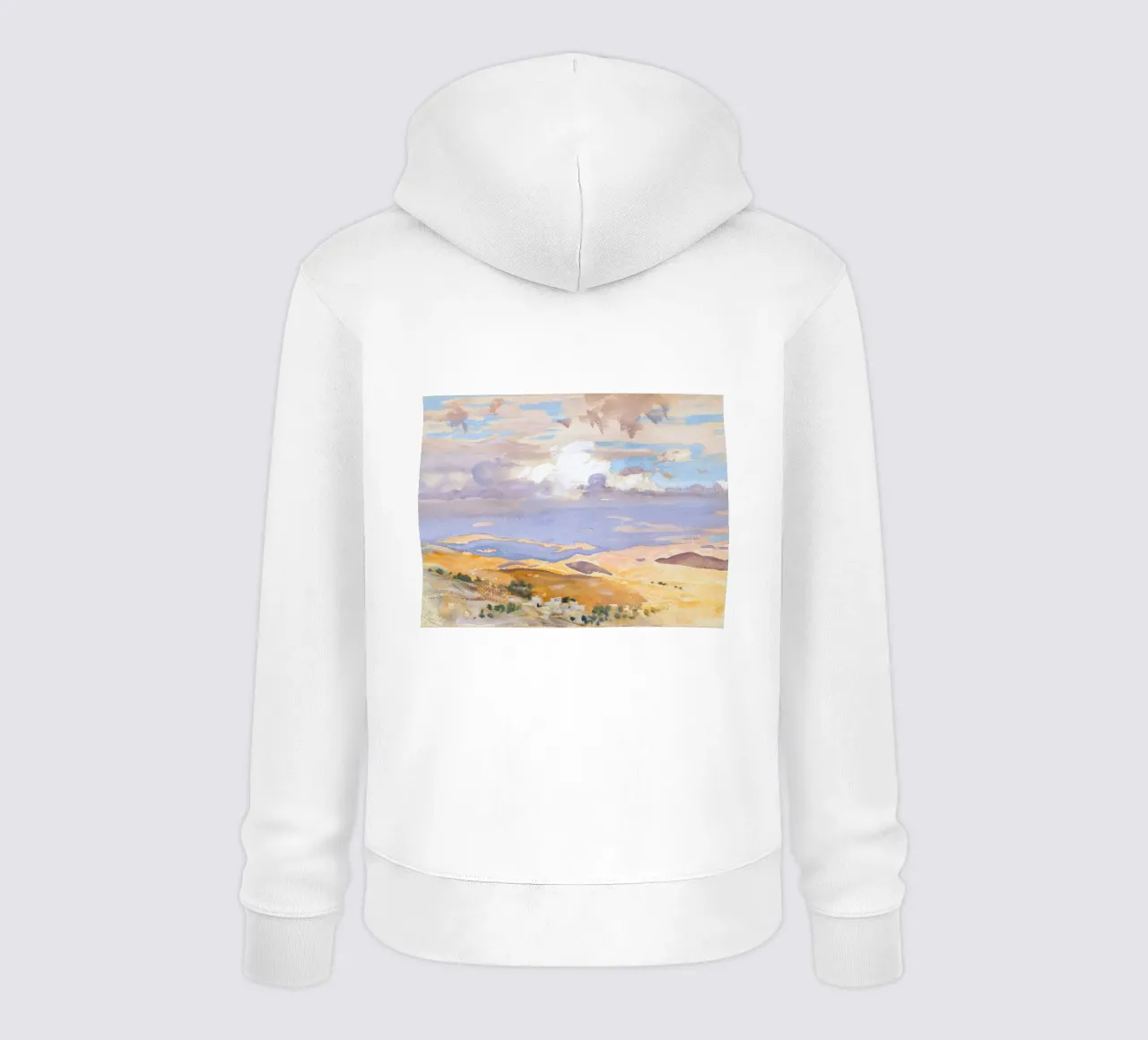 Paesaggio desertico ad acquerello felpa con cappuccio da Vintage Posters