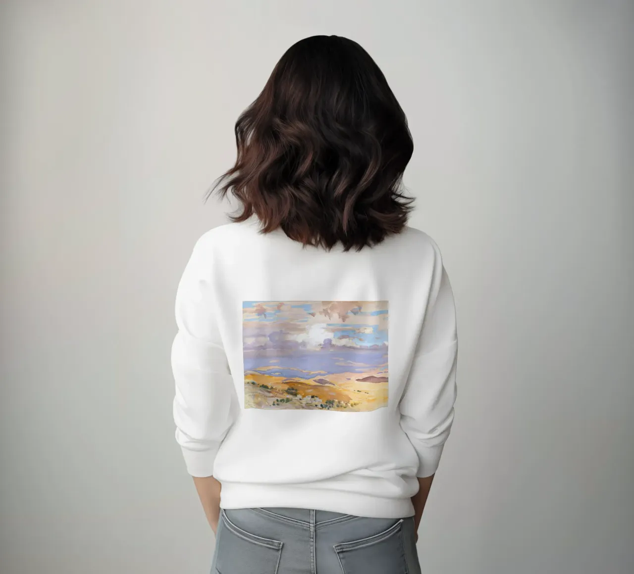 Paesaggio desertico ad acquerello felpa da Vintage Posters
