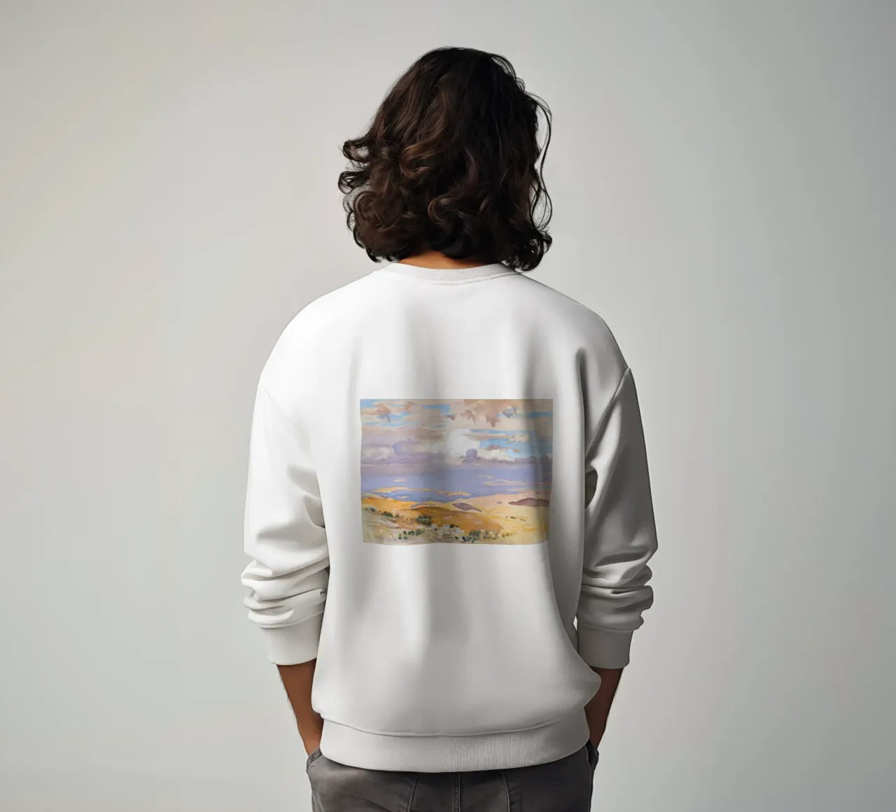 Paesaggio desertico ad acquerello felpa da Vintage Posters