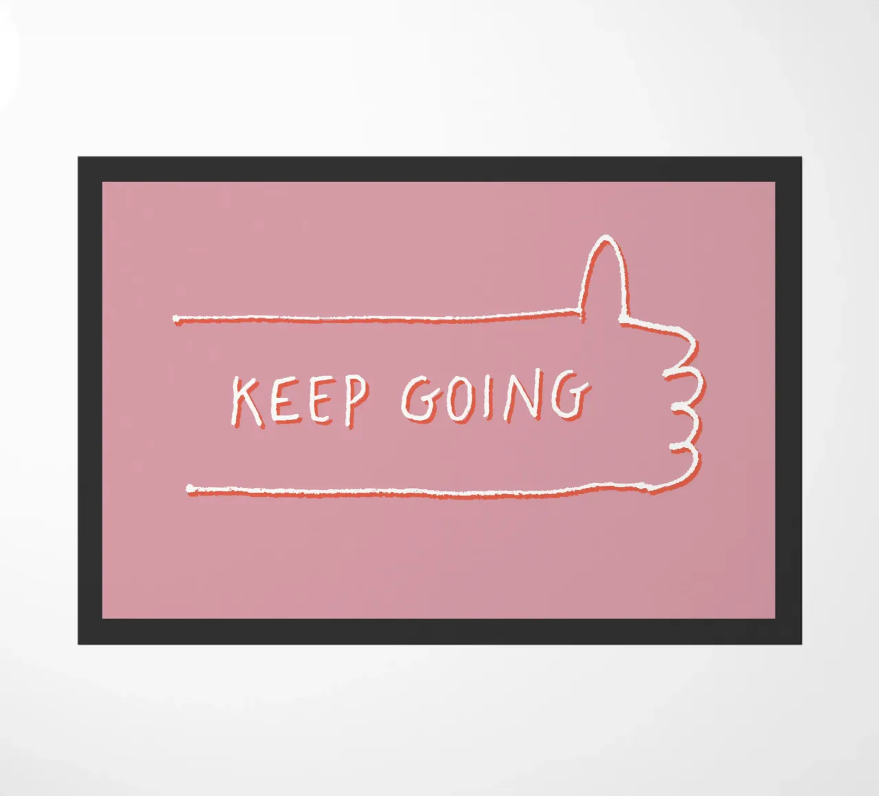 Keep going doormat by studio stine
