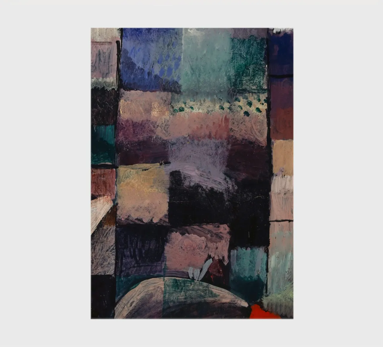 Abstract Color Block Painting notebook by Vintage Posters