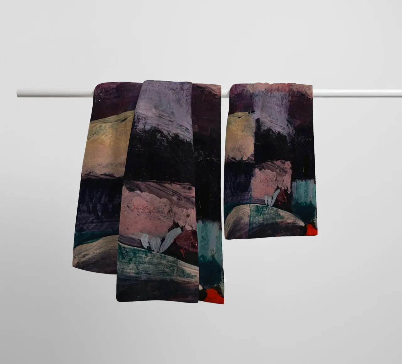 Abstract Color Block Painting towel by Vintage Posters