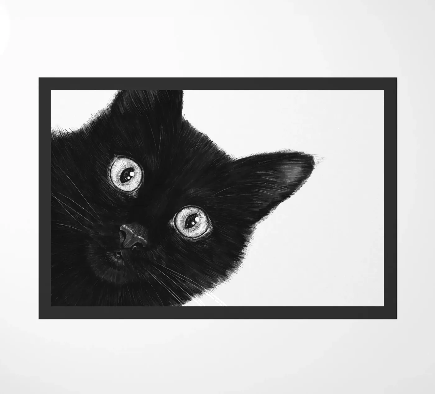 Gatto nero zerbino da valeriyakorenkova