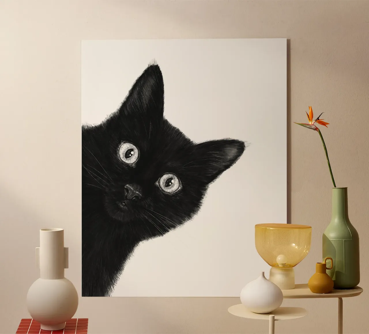 Gatto nero plexiglass da valeriyakorenkova