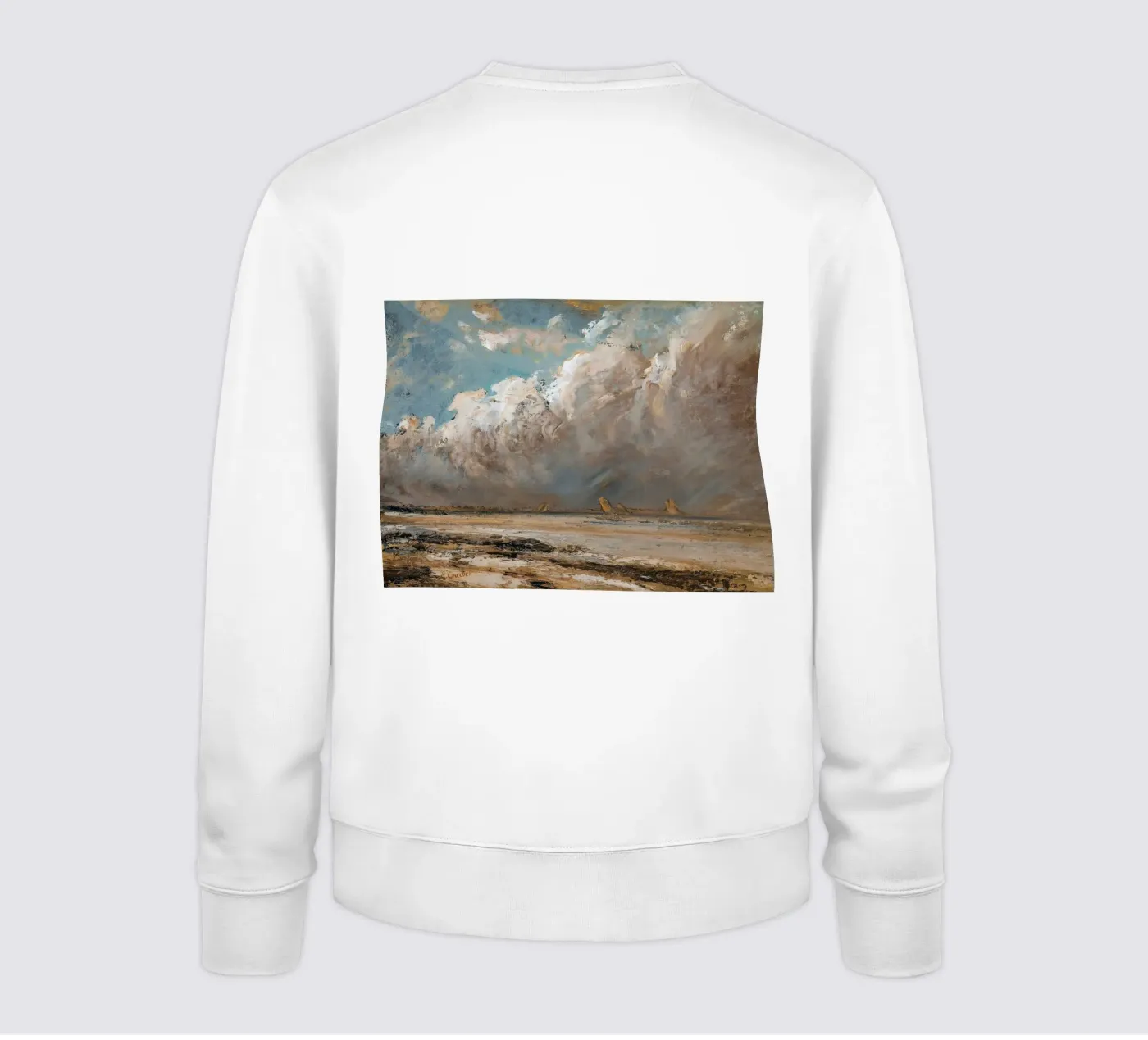 Arte murale con paesaggio nuvoloso felpa da Vintage Posters