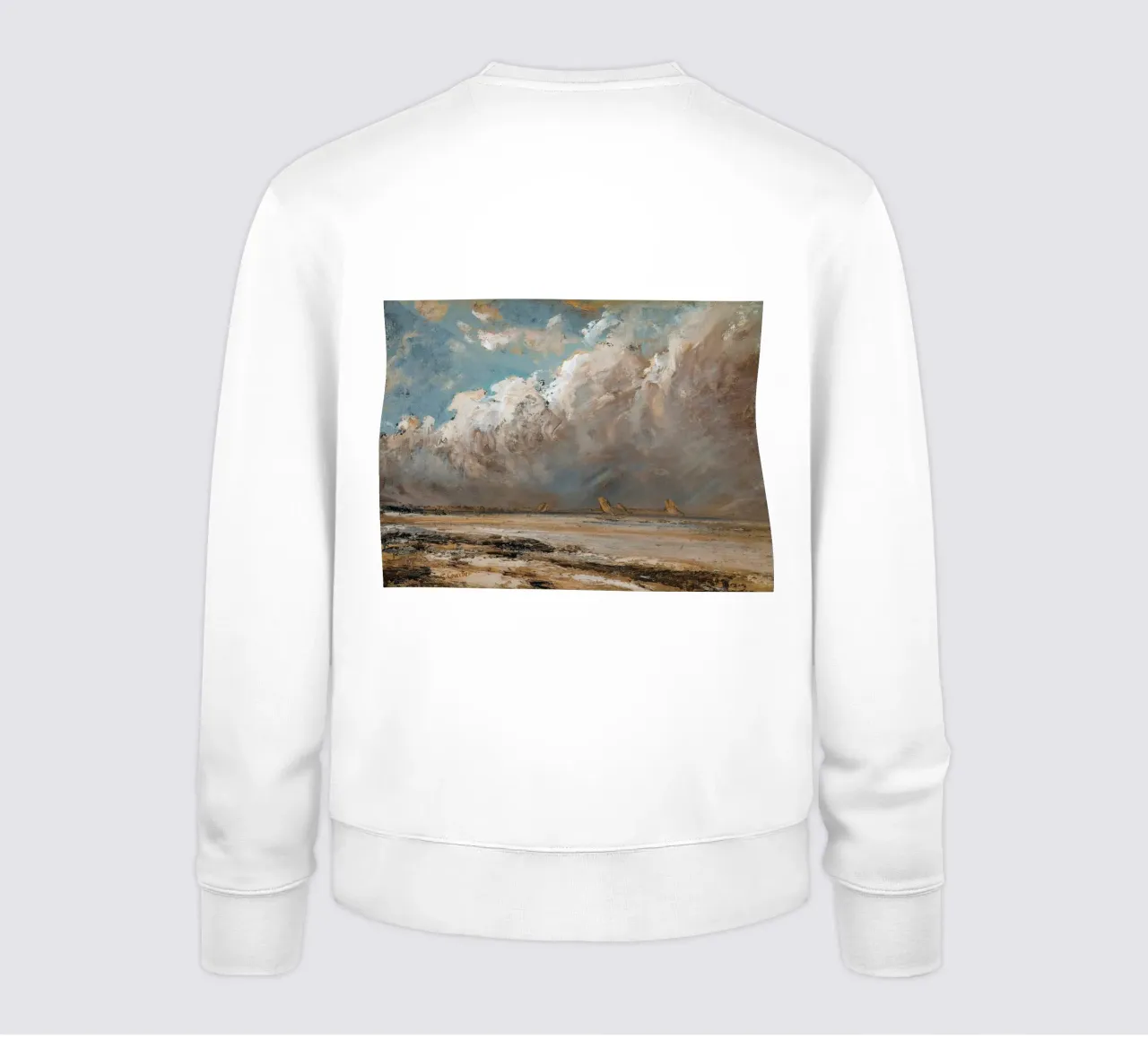 Arte murale con paesaggio nuvoloso felpa da Vintage Posters