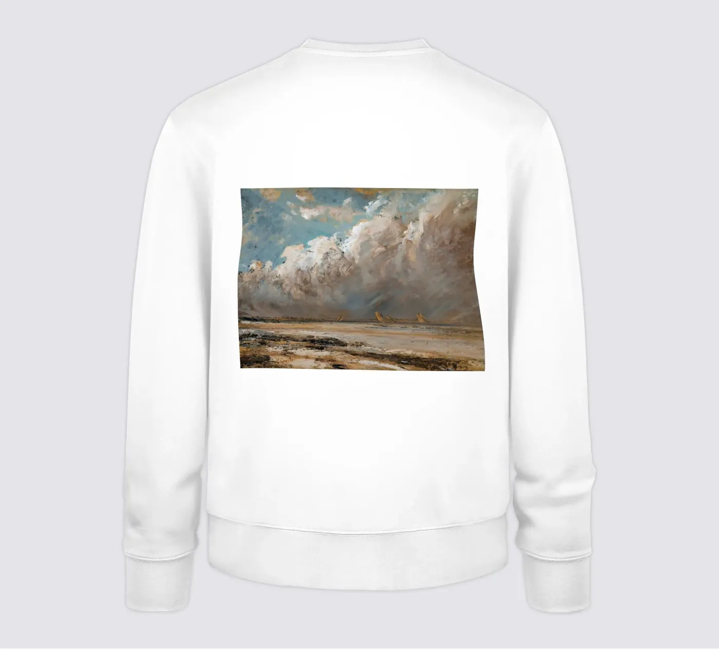 Arte murale con paesaggio nuvoloso felpa da Vintage Posters