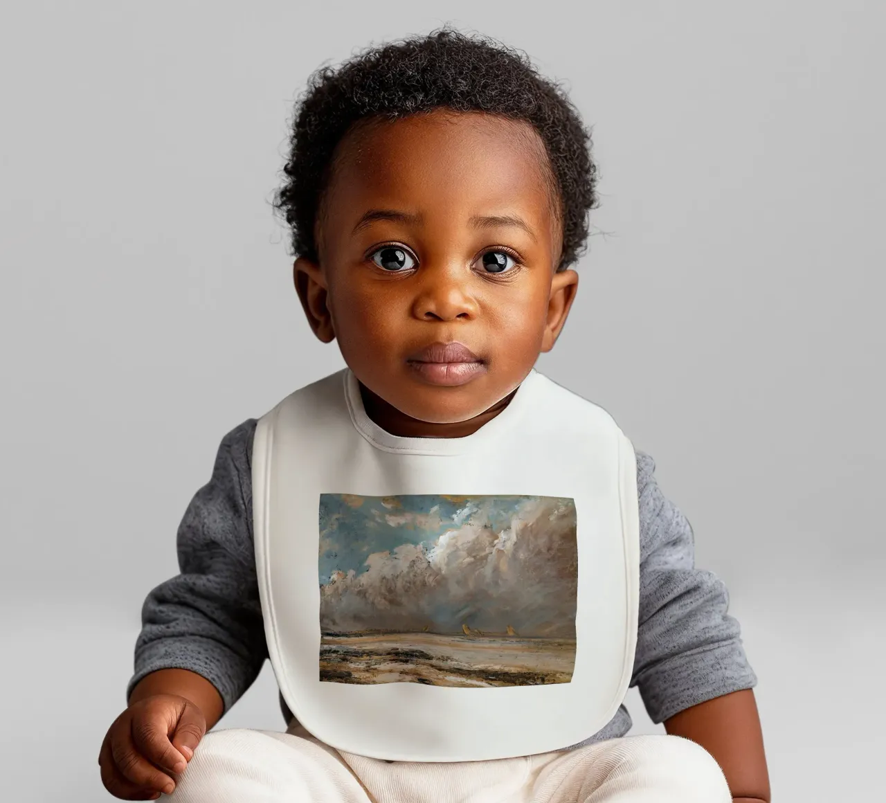 Dramatic Cloudscape Wall Art baby slabbetje van Vintage Posters