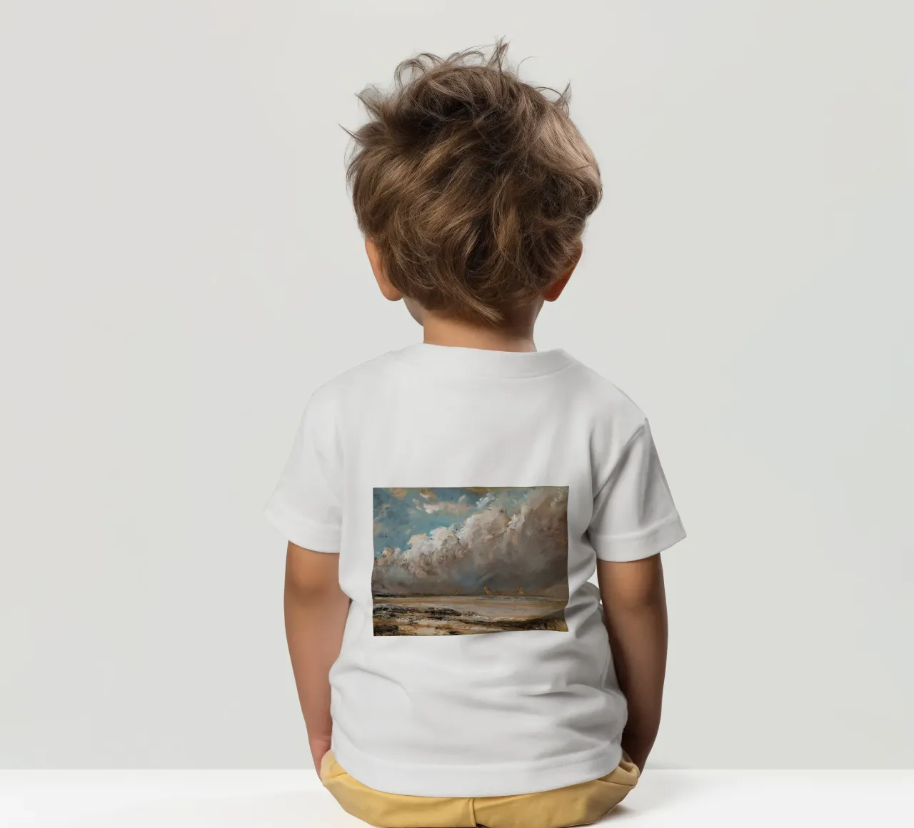 Arte murale con paesaggio nuvoloso t-shirt bambini da Vintage Posters