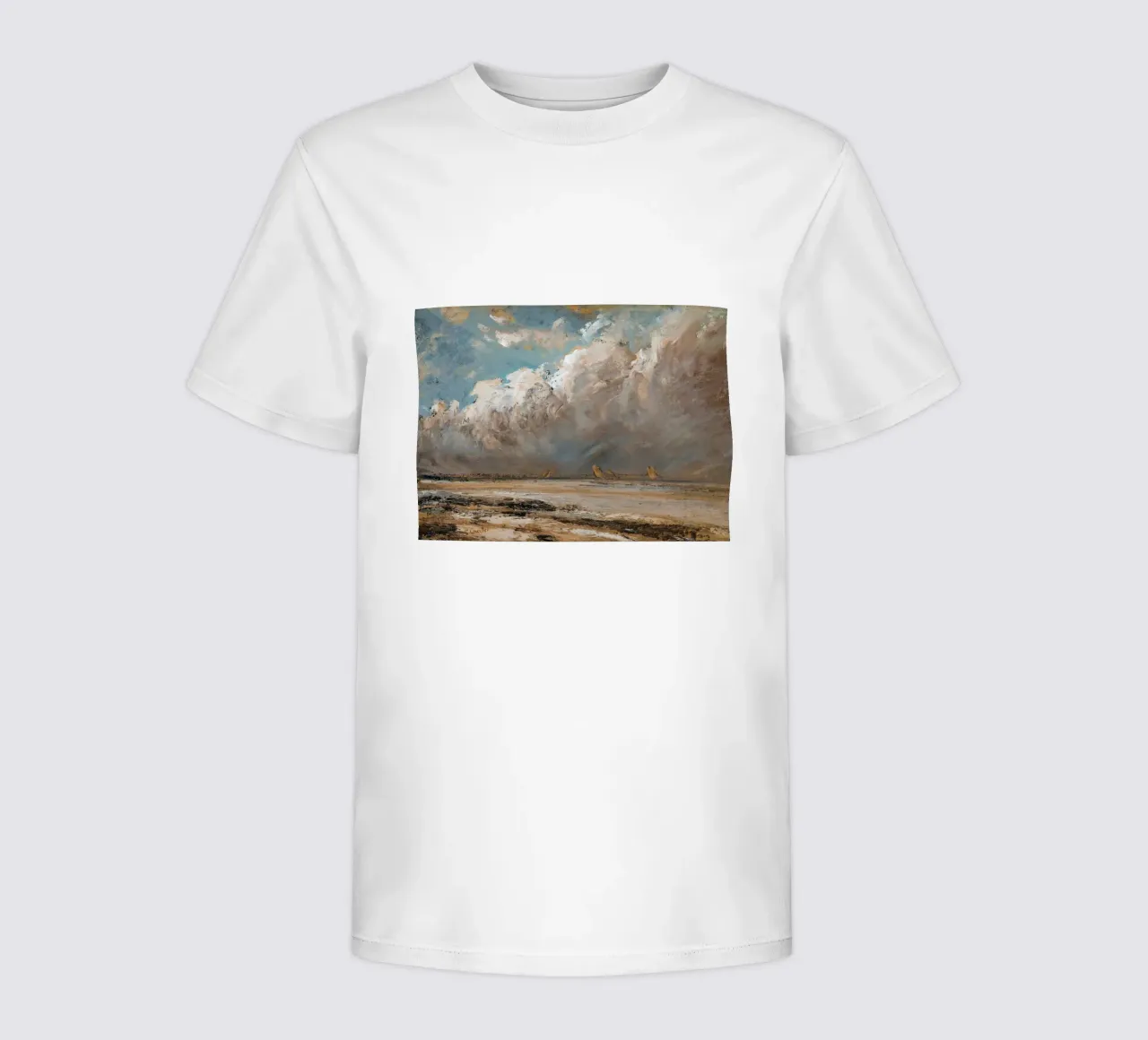 Arte murale con paesaggio nuvoloso t-shirt bambini da Vintage Posters