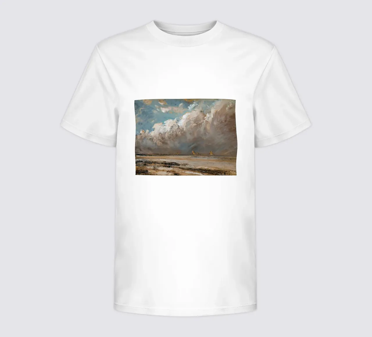 Arte murale con paesaggio nuvoloso t-shirt bambini da Vintage Posters