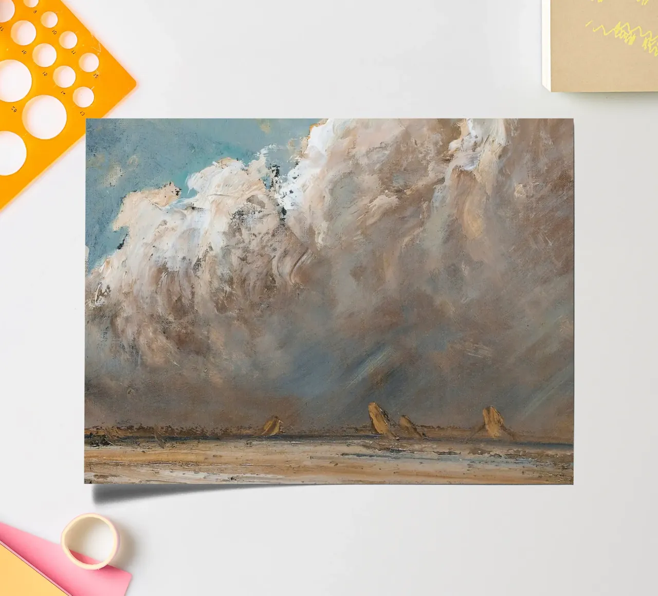 Dramatic Cloudscape Wall Art sticker sheet by Vintage Posters