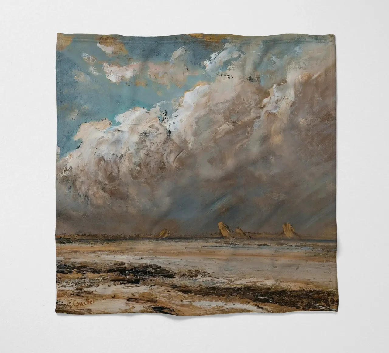 Dramatic Cloudscape Wall Art fleece blanket by Vintage Posters