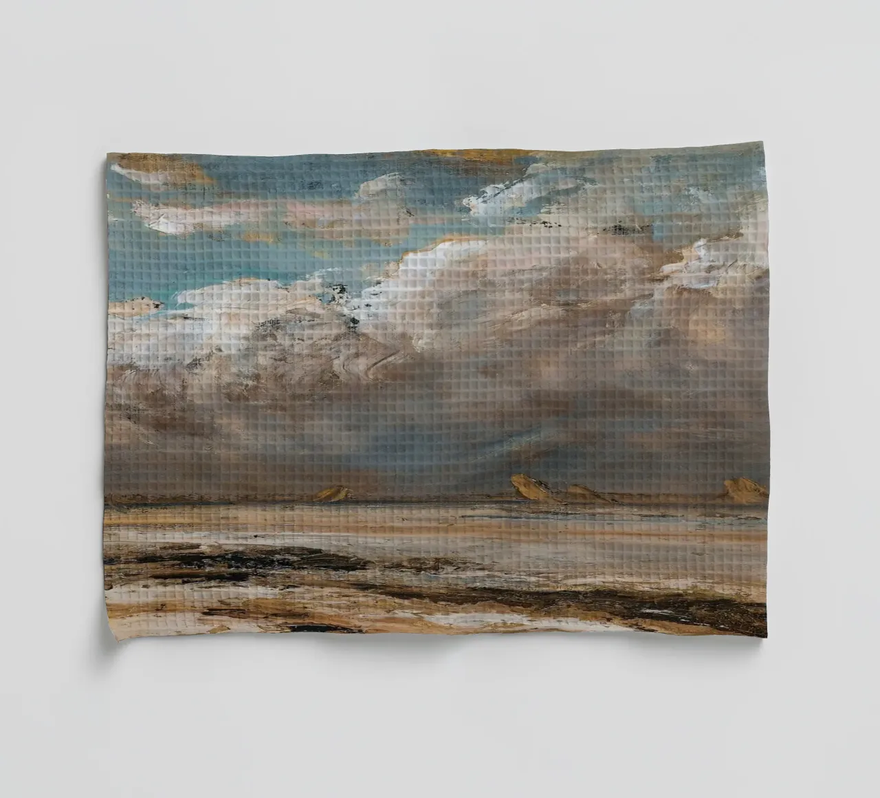 Art mural paysage nuageux dramatique torchon de Vintage Posters