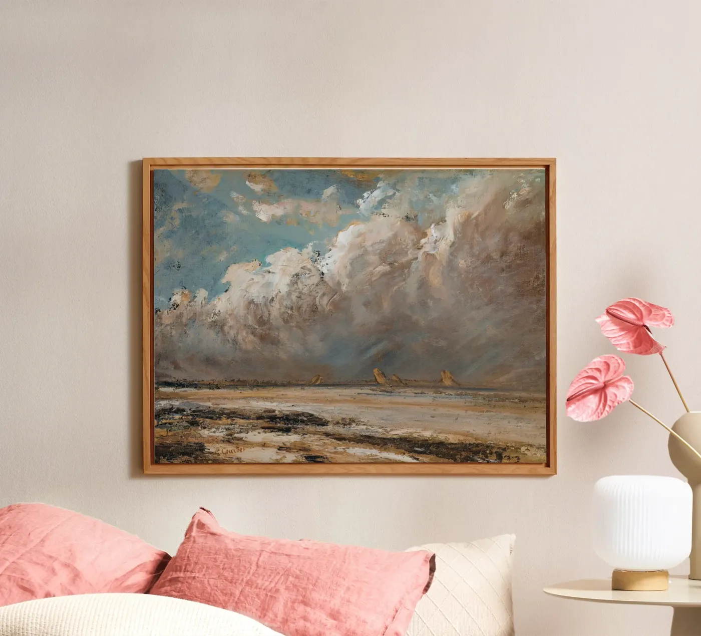 Dramatische Wolkenlandschaft Wandkunst Alu-Dibond von Vintage Posters