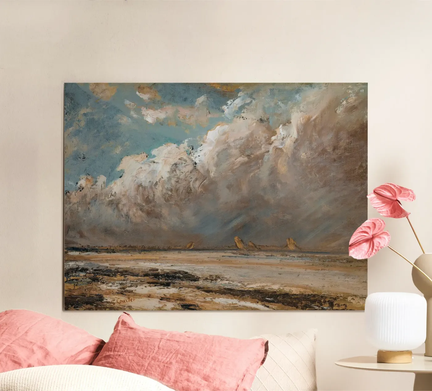 Art mural paysage nuageux dramatique poster de Vintage Posters