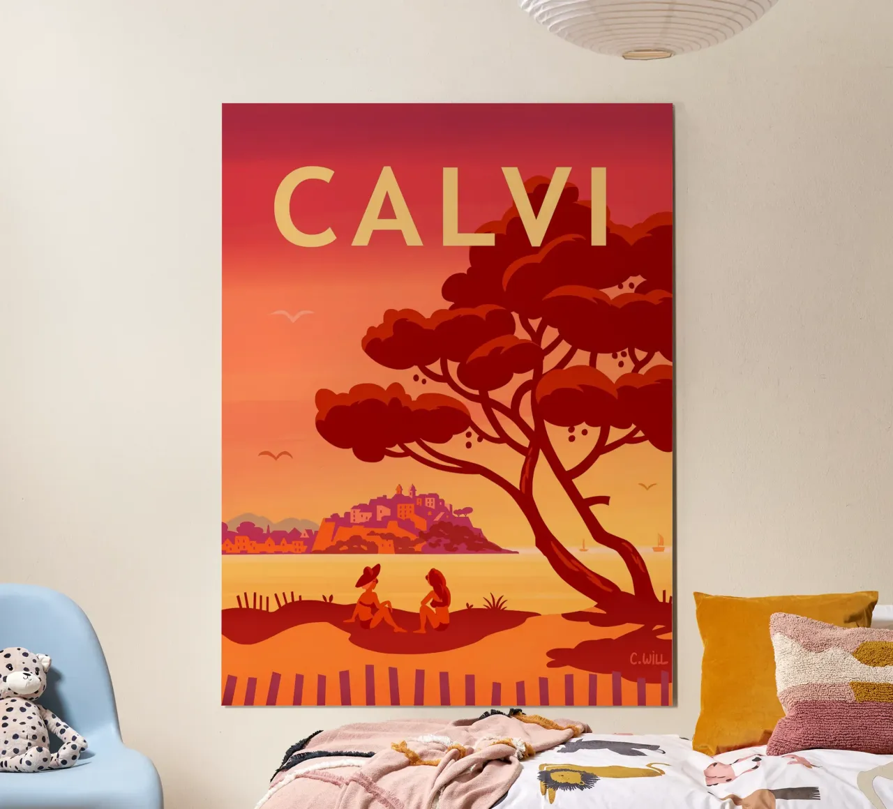 Calvi di sera poster da C.WILL