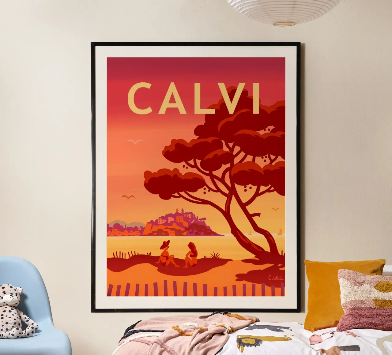 Calvi di sera poster da C.WILL
