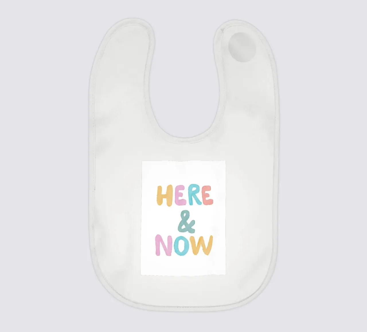 Qui e ora bavaglino da Tiny Wonder Co.