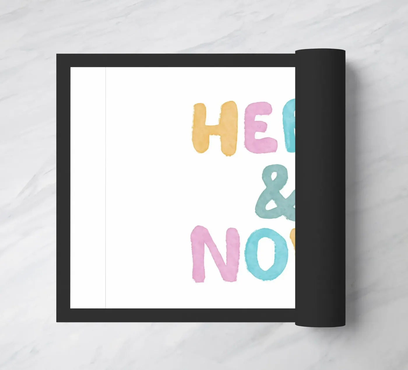 Here & Now doormat by Tiny Wonder Co.