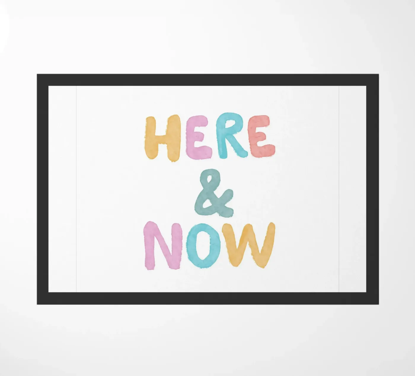 Here & Now doormat by Tiny Wonder Co.