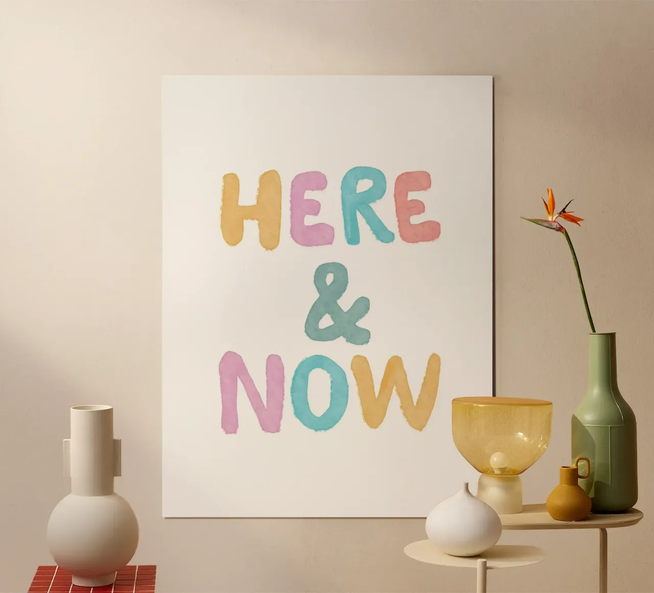 Qui e ora poster da Tiny Wonder Co.