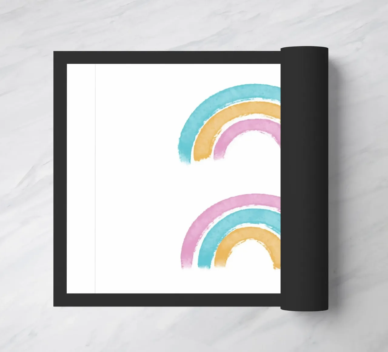 Arcobaleni colorati pop zerbino da Tiny Wonder Co.