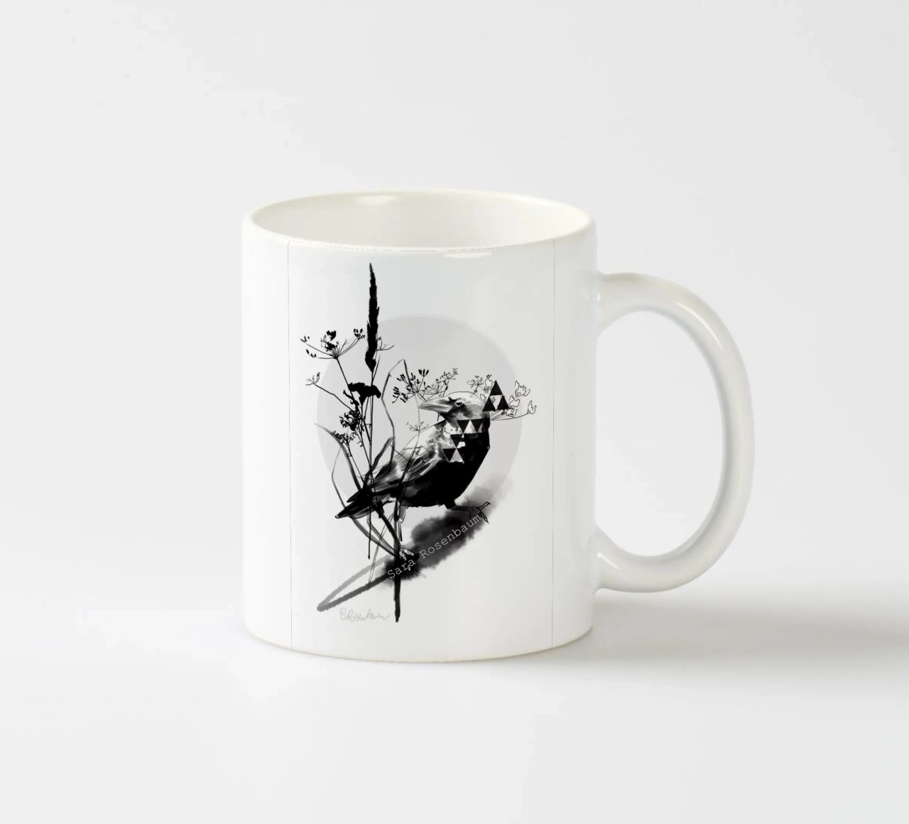Raven tazza in ceramica da SaraRosenbaum