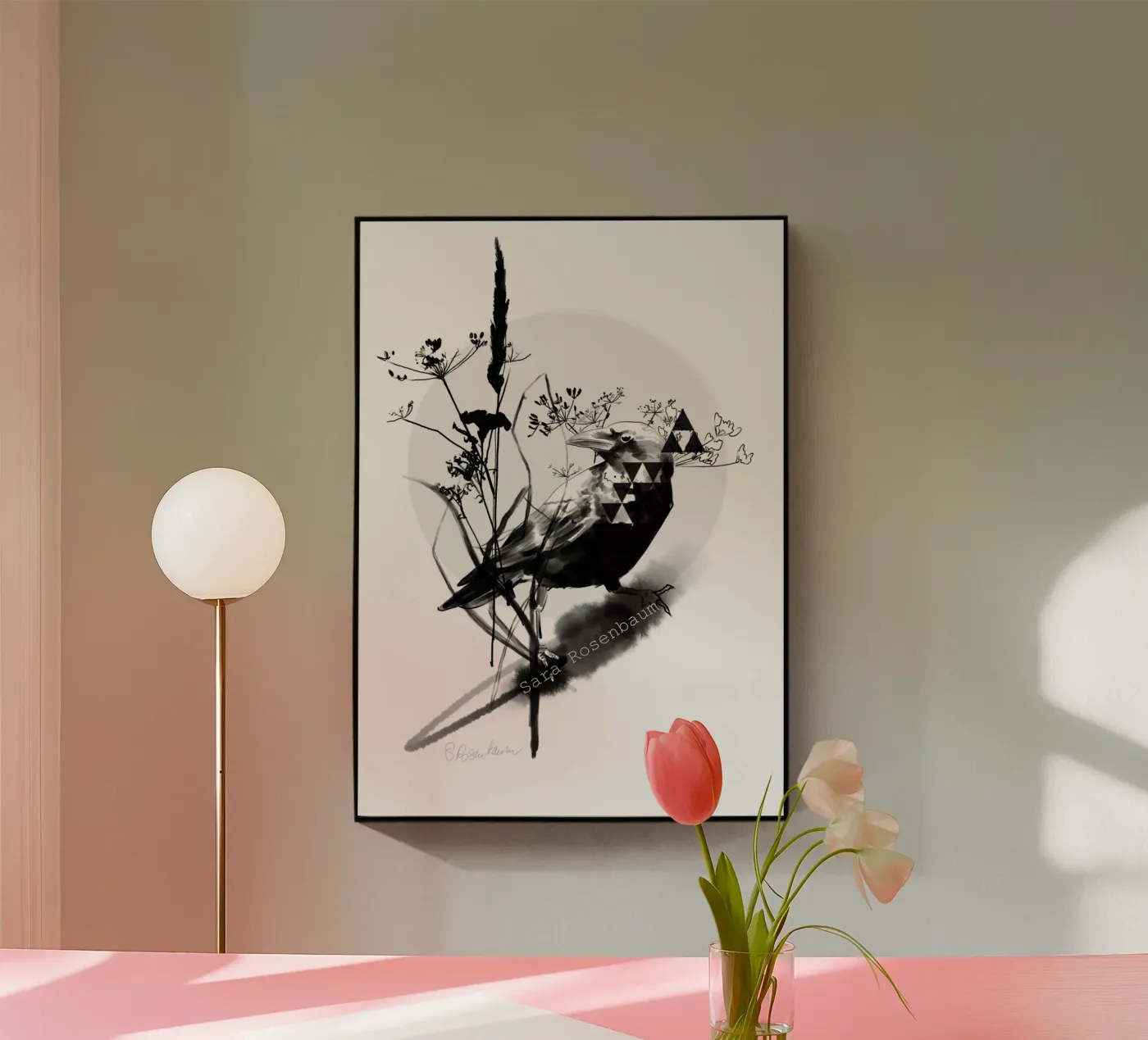 Raven acryl van SaraRosenbaum