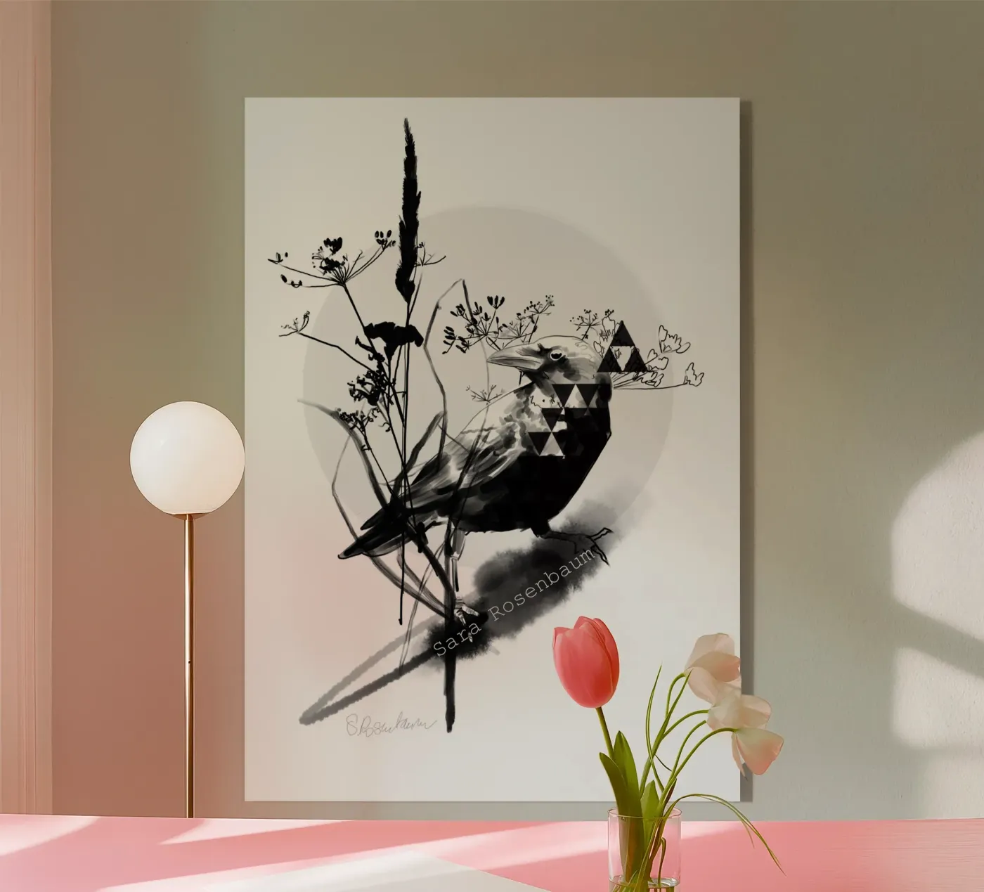 Raven acryl van SaraRosenbaum