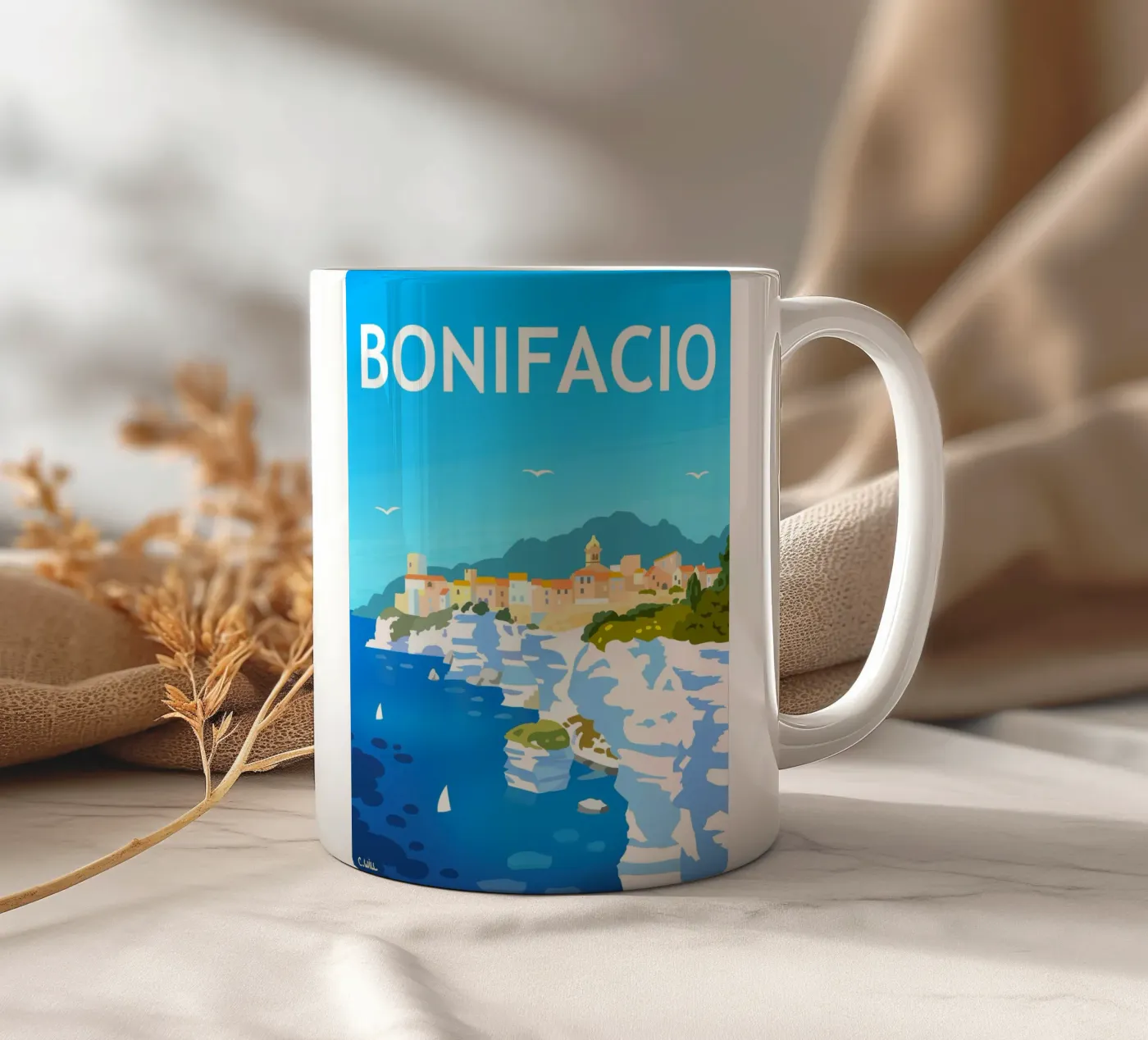 Bonifacio ceramic mug by C.WILL