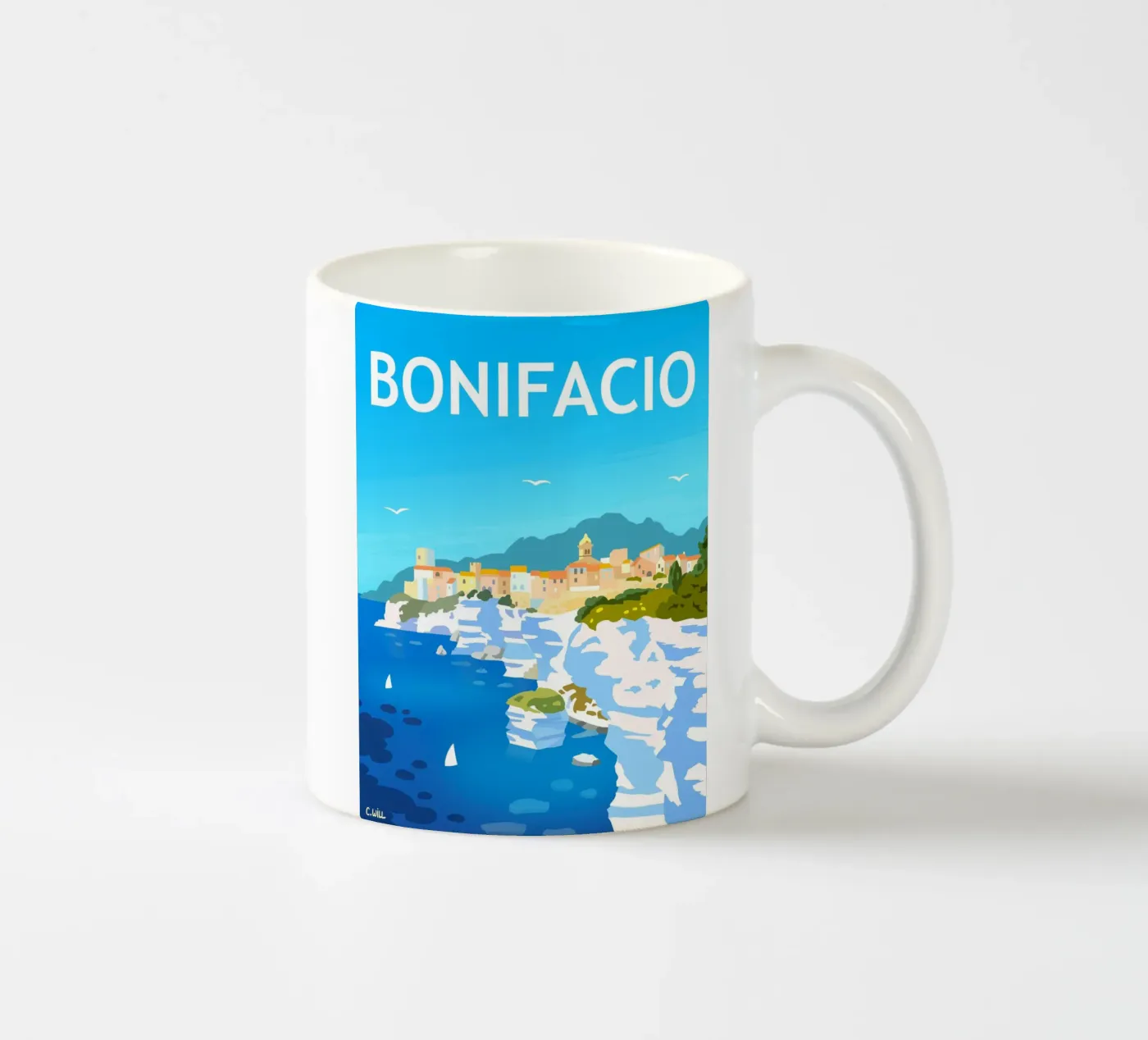 Bonifacio ceramic mug by C.WILL