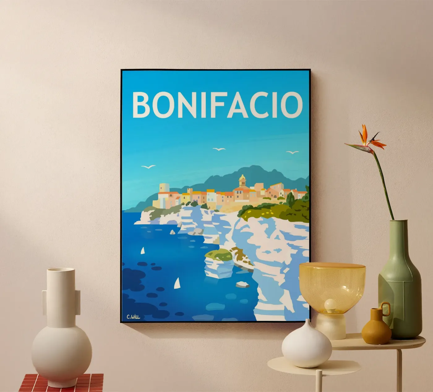 Bonifacio acrylic glass by C.WILL
