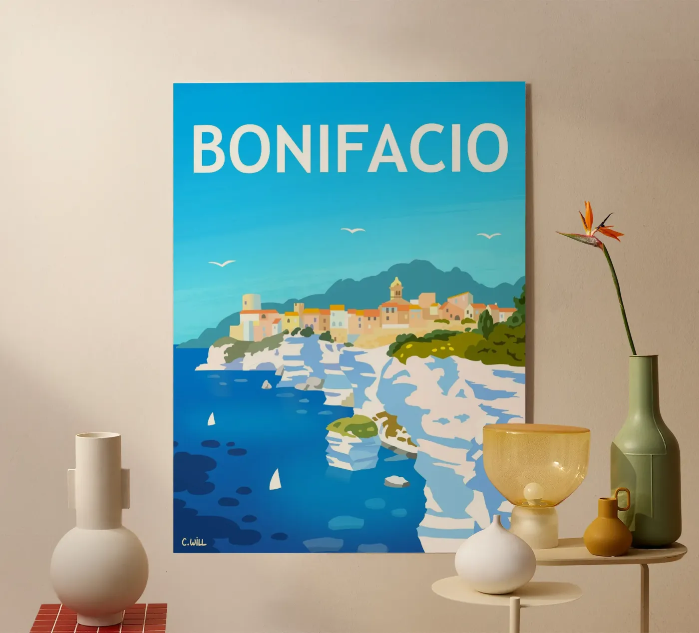 Bonifacio acrylic glass by C.WILL